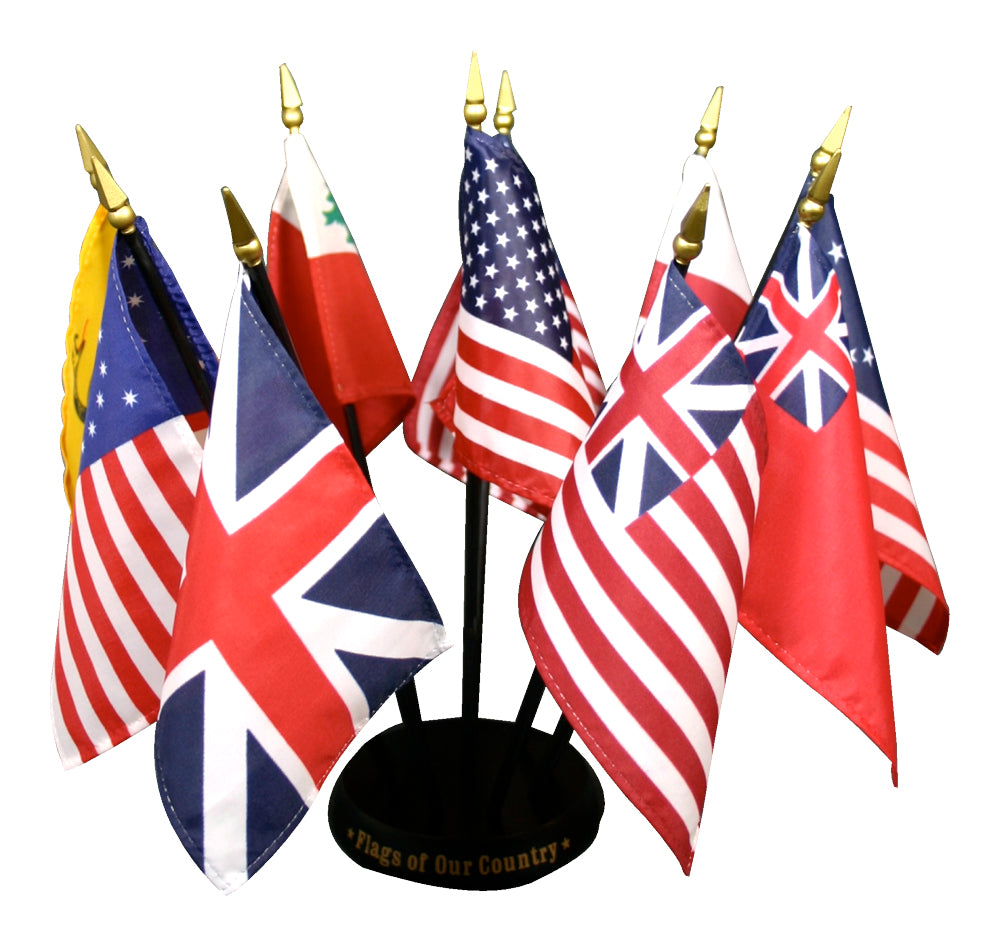 4 in. X 6 in. Miniature Flags of Our Country Set