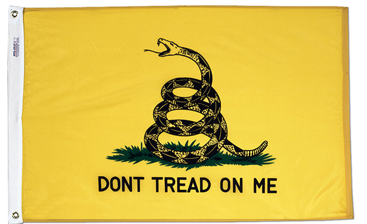 3 ft. x 5 ft. Nyl-Glo Gadsden Don't Tread on Me Rattlesnake Flag