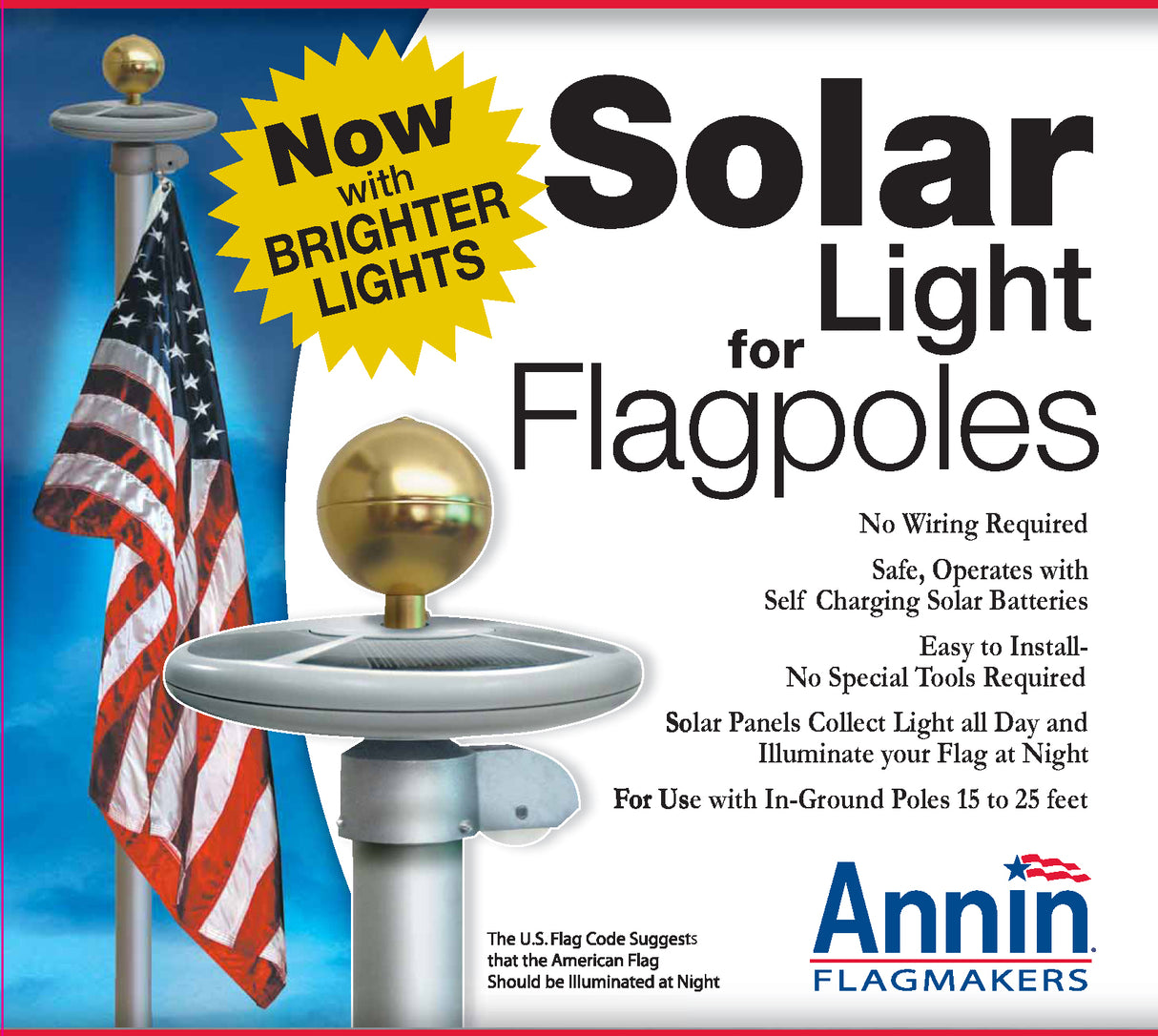 Solar Light for Flagpoles