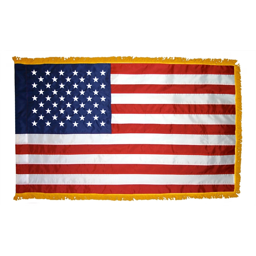 2-1/2 ft. X 4 ft. Colonial Nyl-Glo U.S. Flag with Fringe