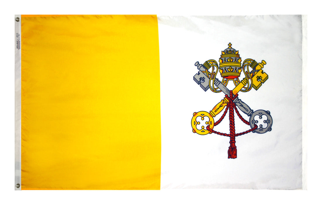 5 ft. X 8 ft. Nyl-Glo Papal Flag