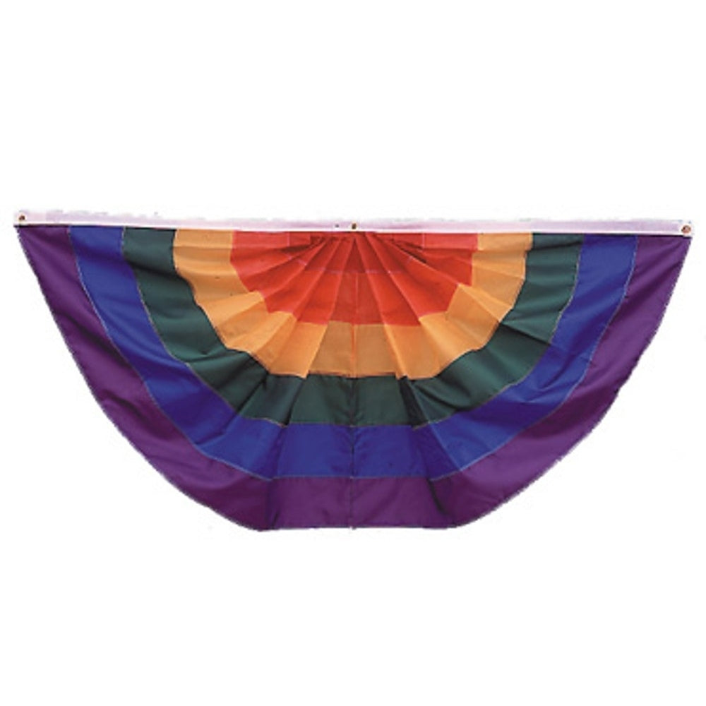 Rainbow Fan Sewn Nyl-Glo-3 ft. X 6 ft.