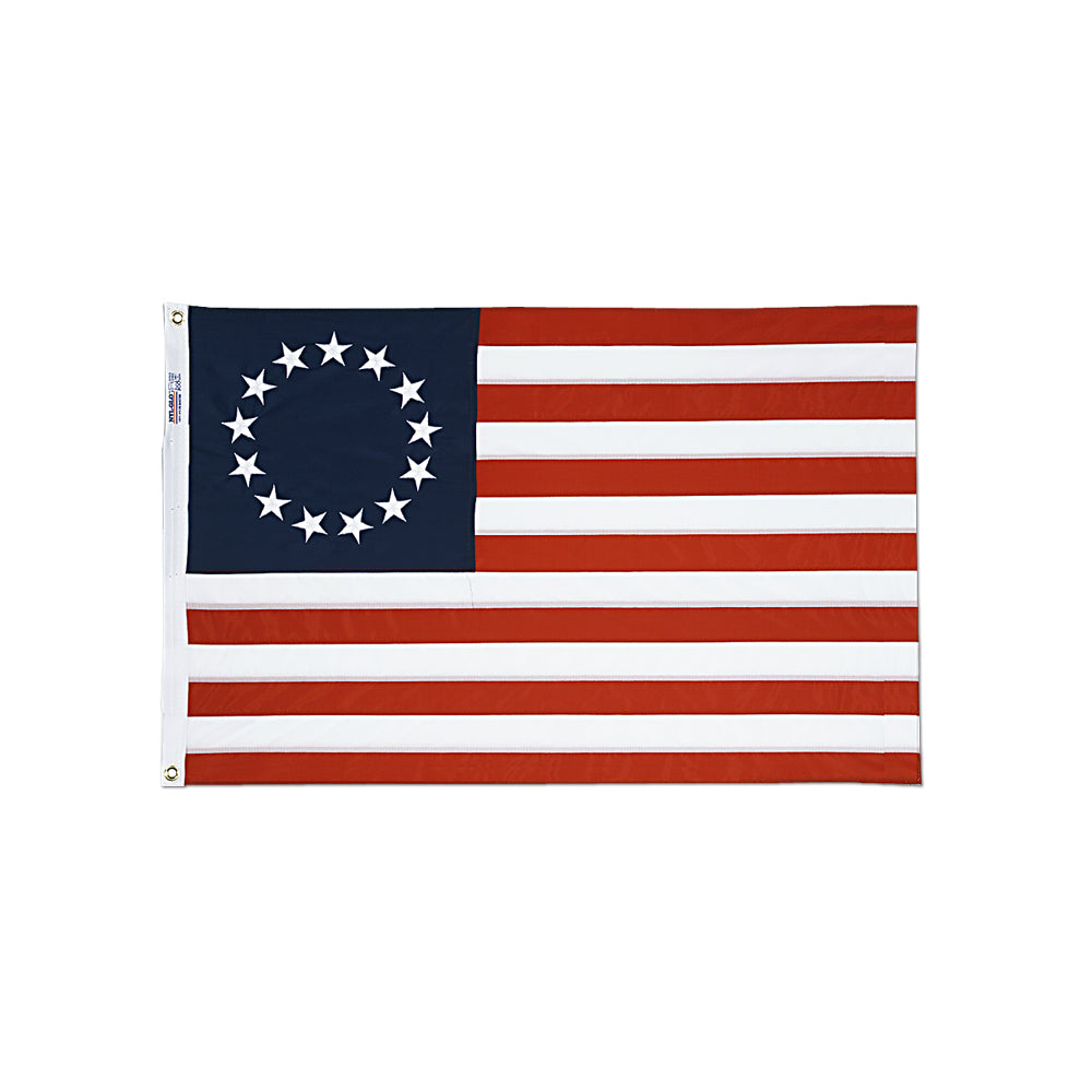 2 ft. X 3 ft. Nyl-Glo Betsy Ross Flag Embroidered