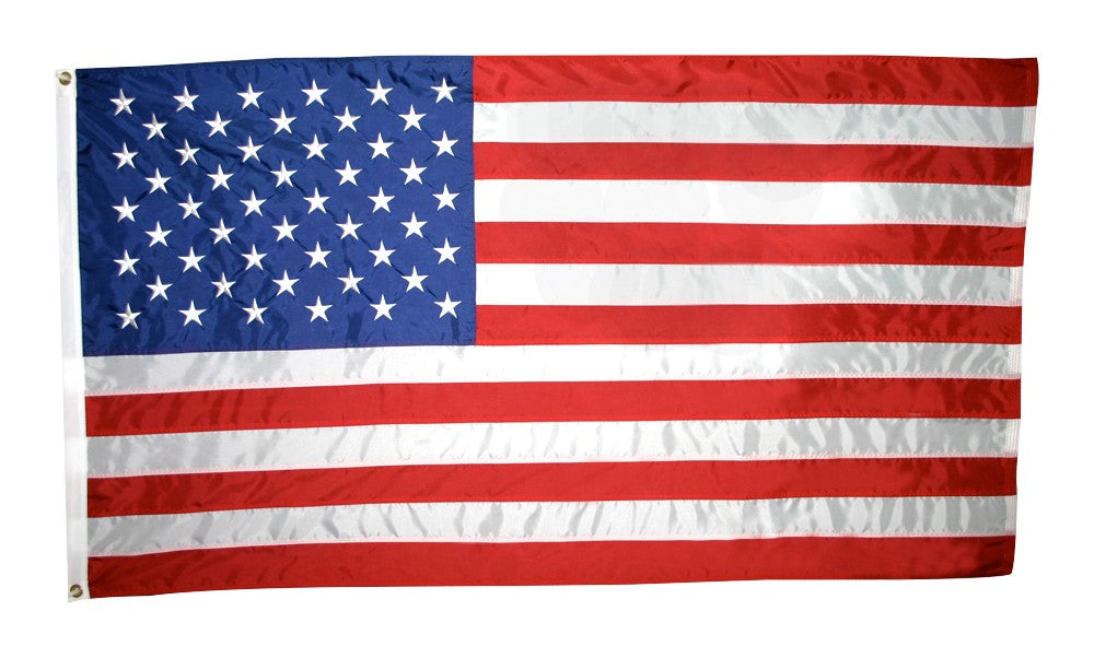 American Flag 4 1/3 ft. x 5 1/2 ft. Nylon SolarGuard® Nyl-Glo by Annin Flagmakers - Model 2240