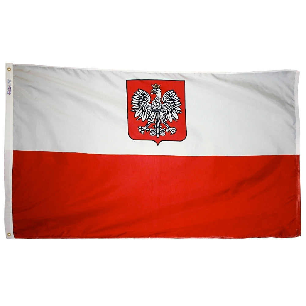 Poland with Eagle Flag