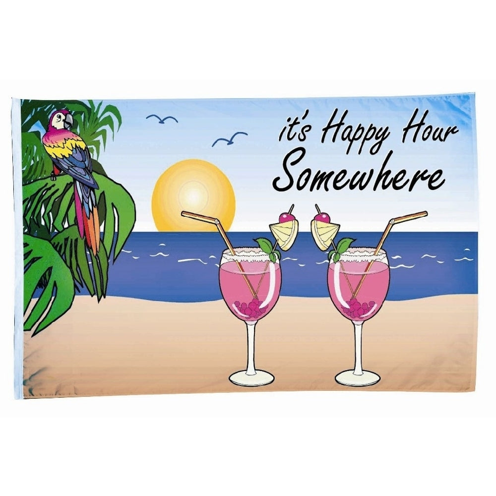 Happy Hour Flag Nyl-Glo-3 ft. X 5 ft.