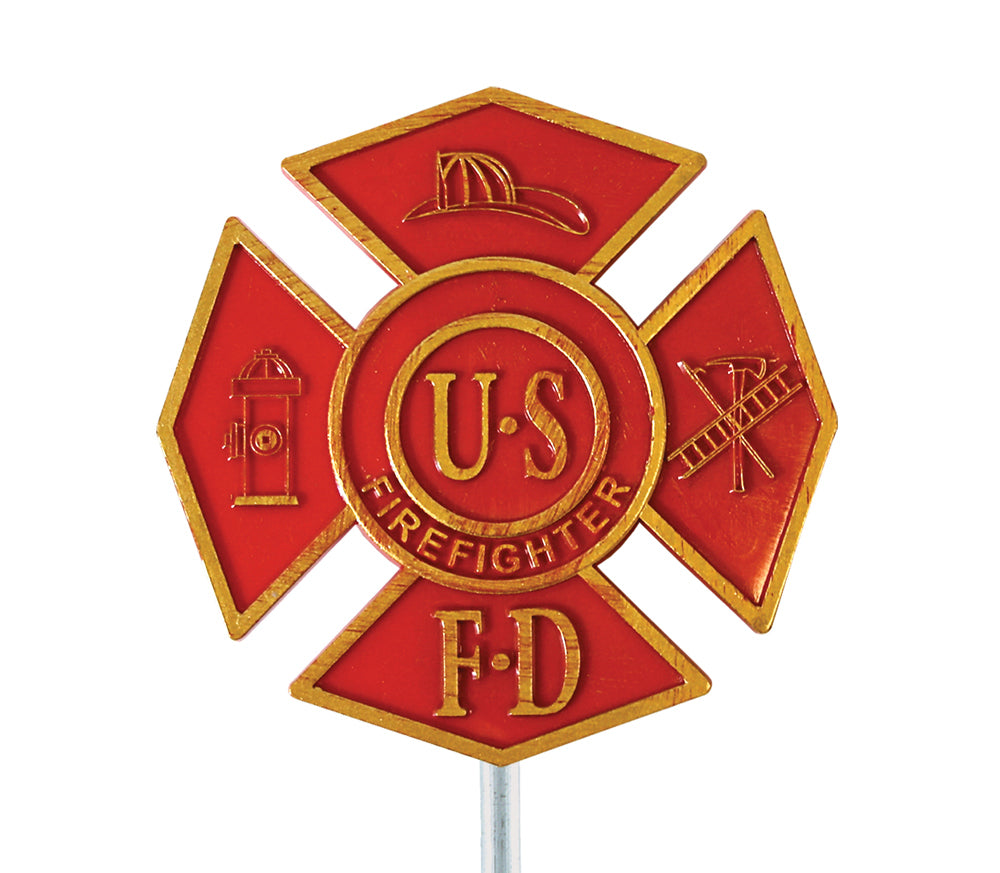 Firefighter Grave Marker Plastic