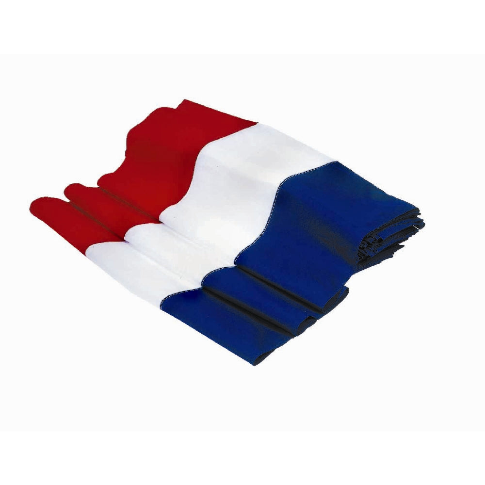 Decorators' Bunting, three sewn stripes of red ,white and blue-Polycotton-60 yd. Bolt