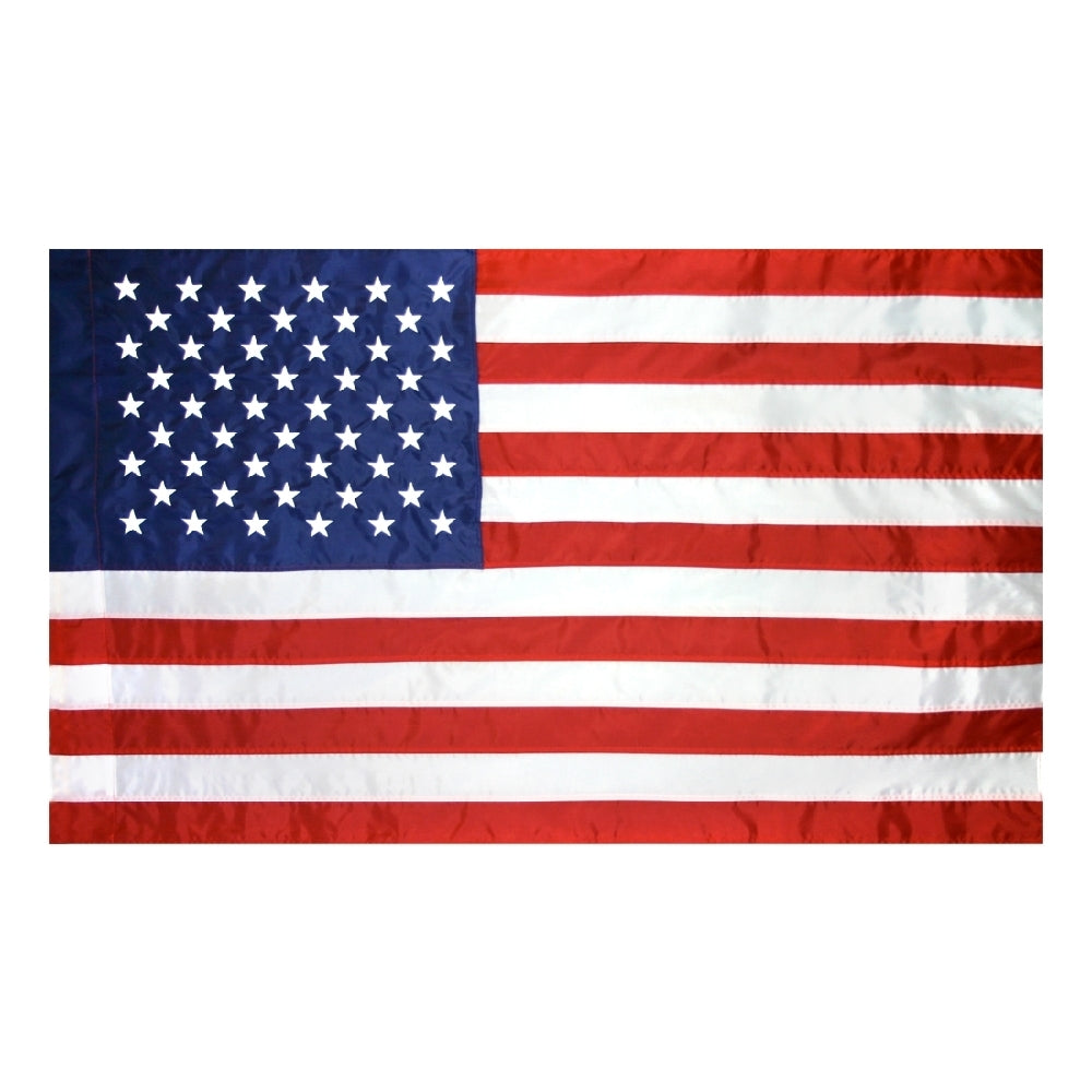 2 1/2 ft. x 4 ft. Nyl-Glo U.S. Flag with Flagpole Sleeve and Leather Tab