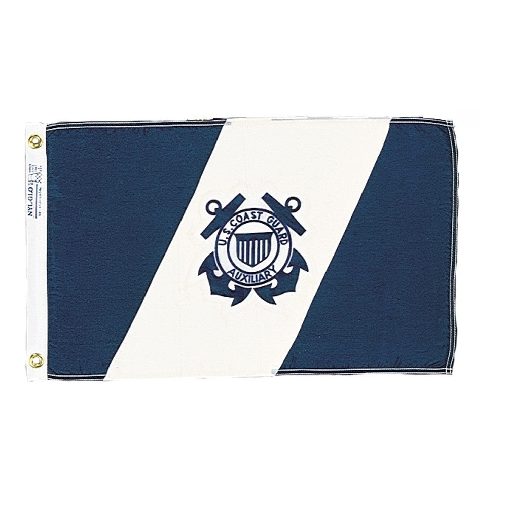 Nyl-Glo U.S. Coast Guard Auxiliary Flag-12 in. X 18 in.