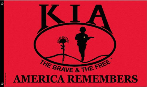 KIA-Killed in Action- Honor Flag 3 ft. X 5 ft.