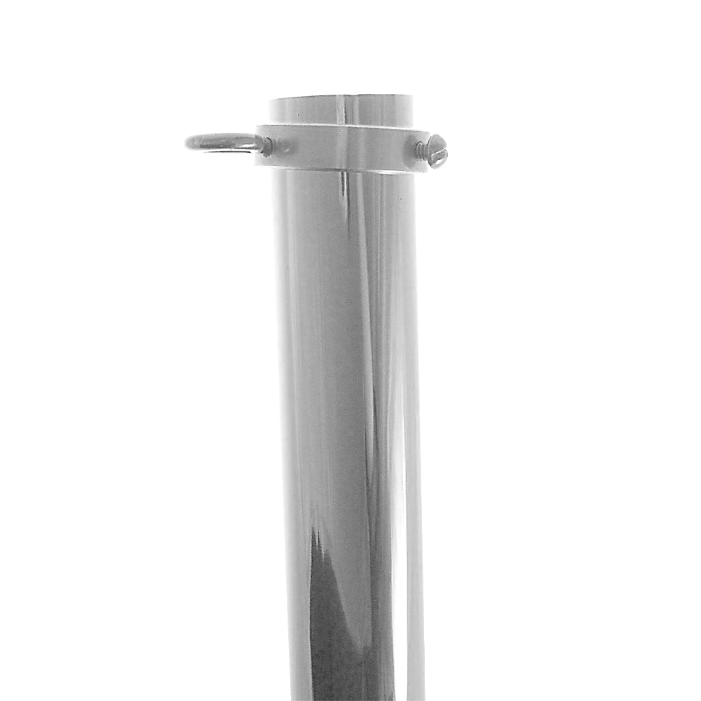 81S 8 ft. X 1 in. Silver Aluminum  Flagpole