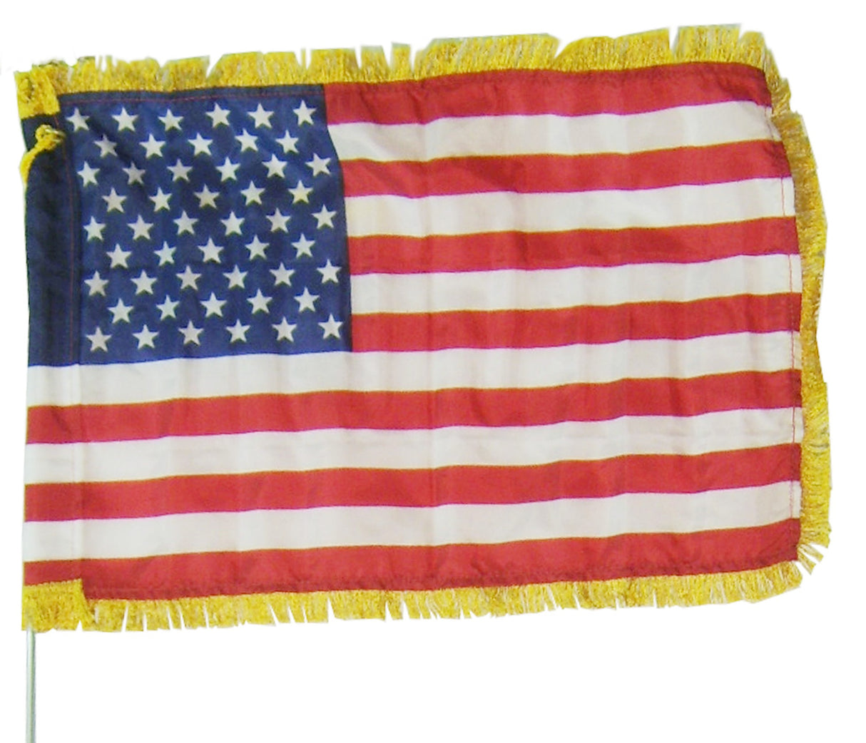 Nyl-Glo-U.S. Auto Flag with Fringe-8 in. X 12 in.