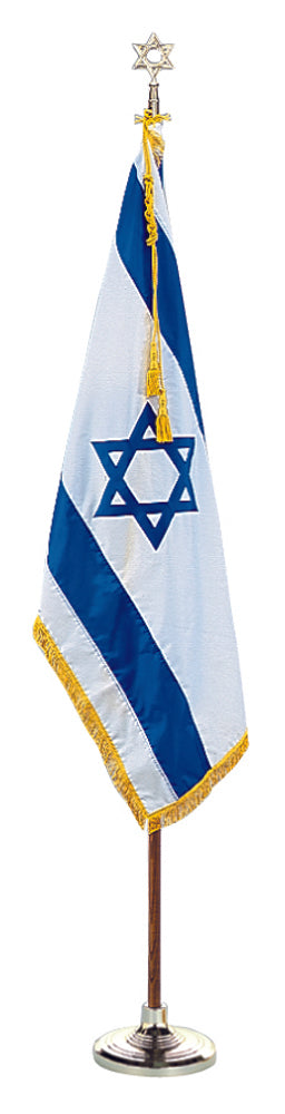 Indoor Colonial Nyl-Glo Israel Flag Set