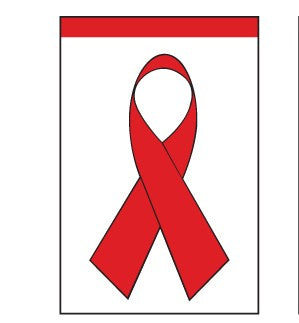 Red Ribbon Banner 12 in. X 18 in.