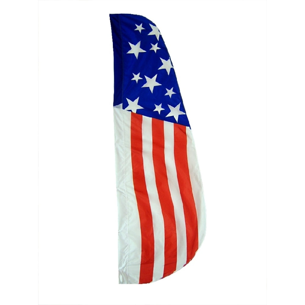 Nyl-Glo Patriotic Feather Flag-2 ft. X 8 ft.