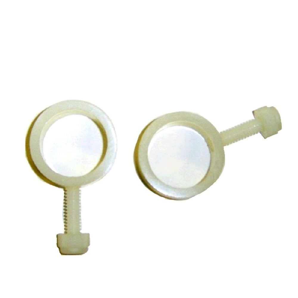 Pair of Flag Fasteners for Use with Spinning Flagpoles