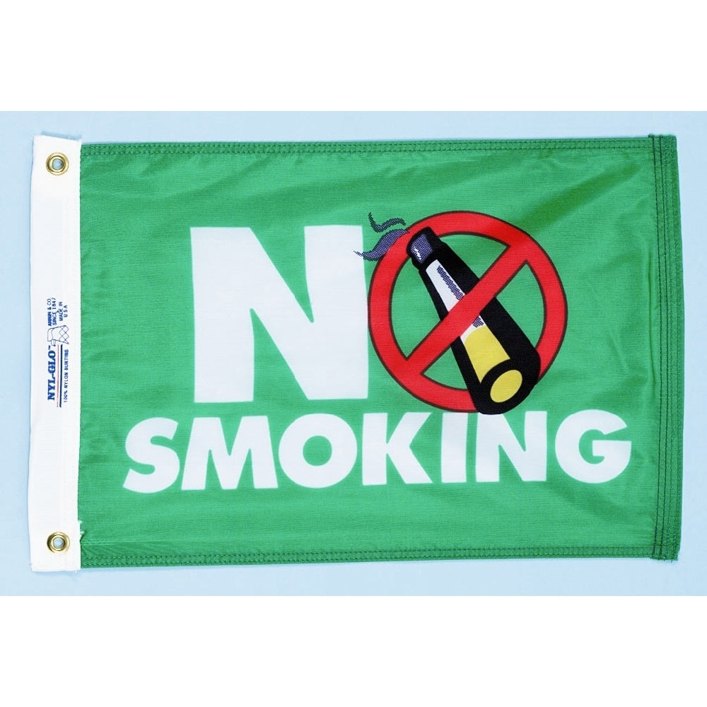 Nyl-Glo No Smoking Flag-12 in. X 18 in.