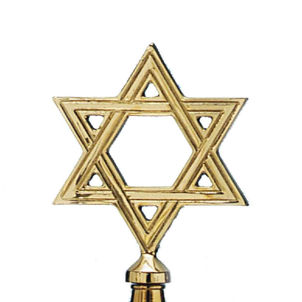 8 3/4 in. Brass Star Of David Ornament