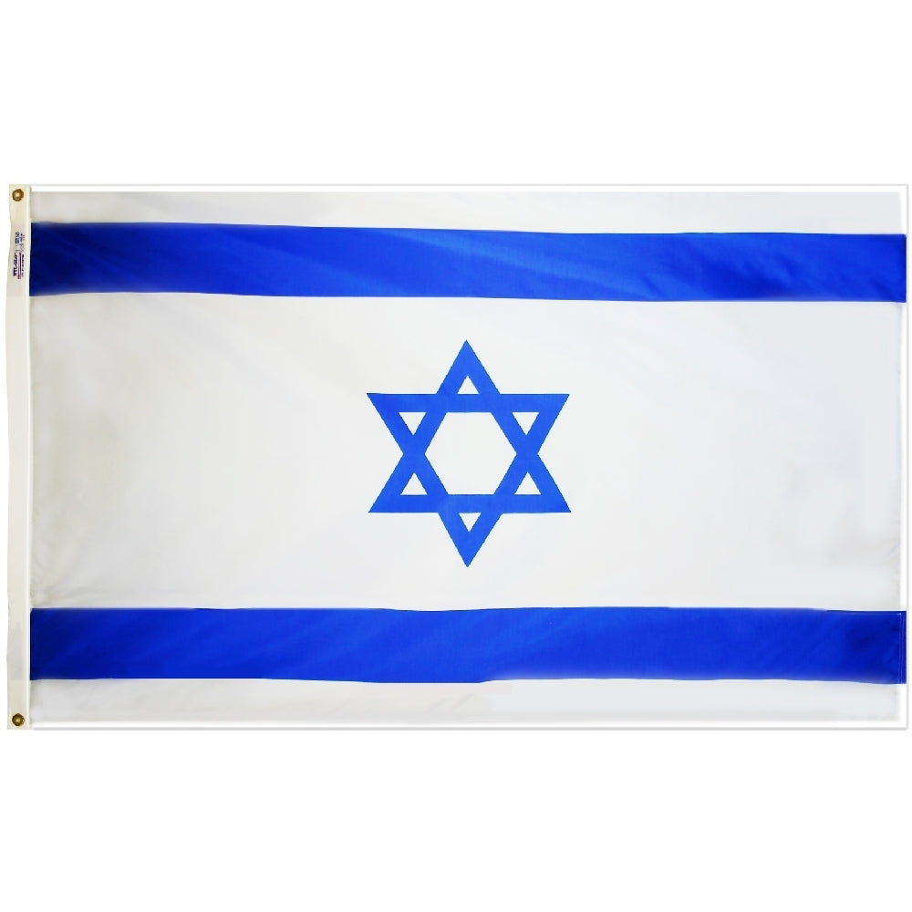 12 in. X 18 in. Nyl-Glo Israel Flag