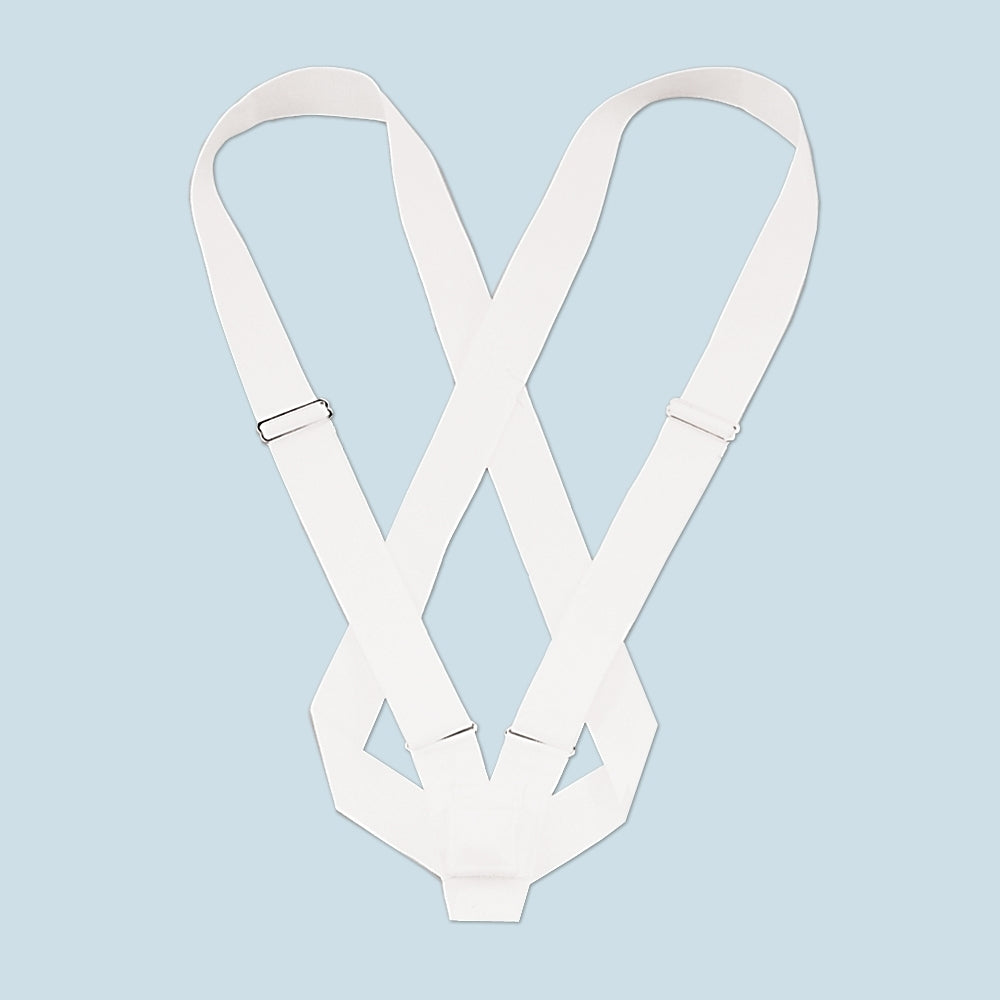 Double Strap White Web Parade Belt