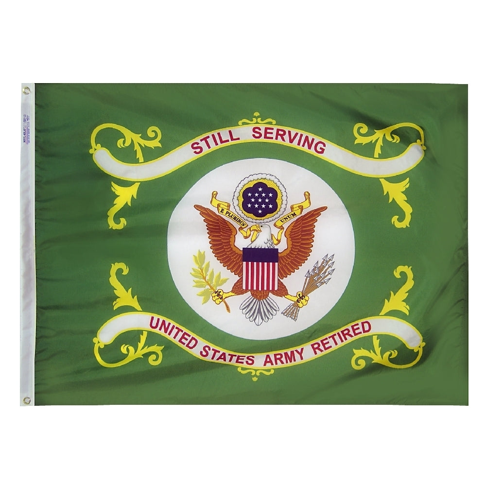 3 ft. X 4 ft. Nyl-Glo U.S. Army Retired Flag