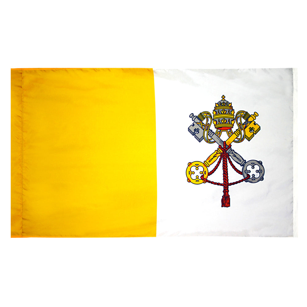 3 ft. x 5 ft. Indoor and Parade Colonial Nyl-Glo Papal Flag