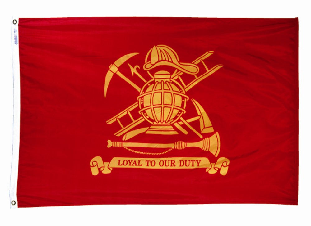 Fireman's Loyal Flag Nyl-Glo-3 ft. X 5 ft.