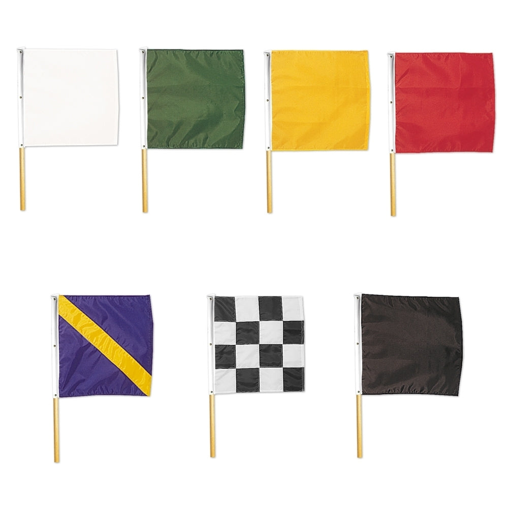 Nyl-Glo Auto Race Flag Set Mounted-24 in. X 24 in.