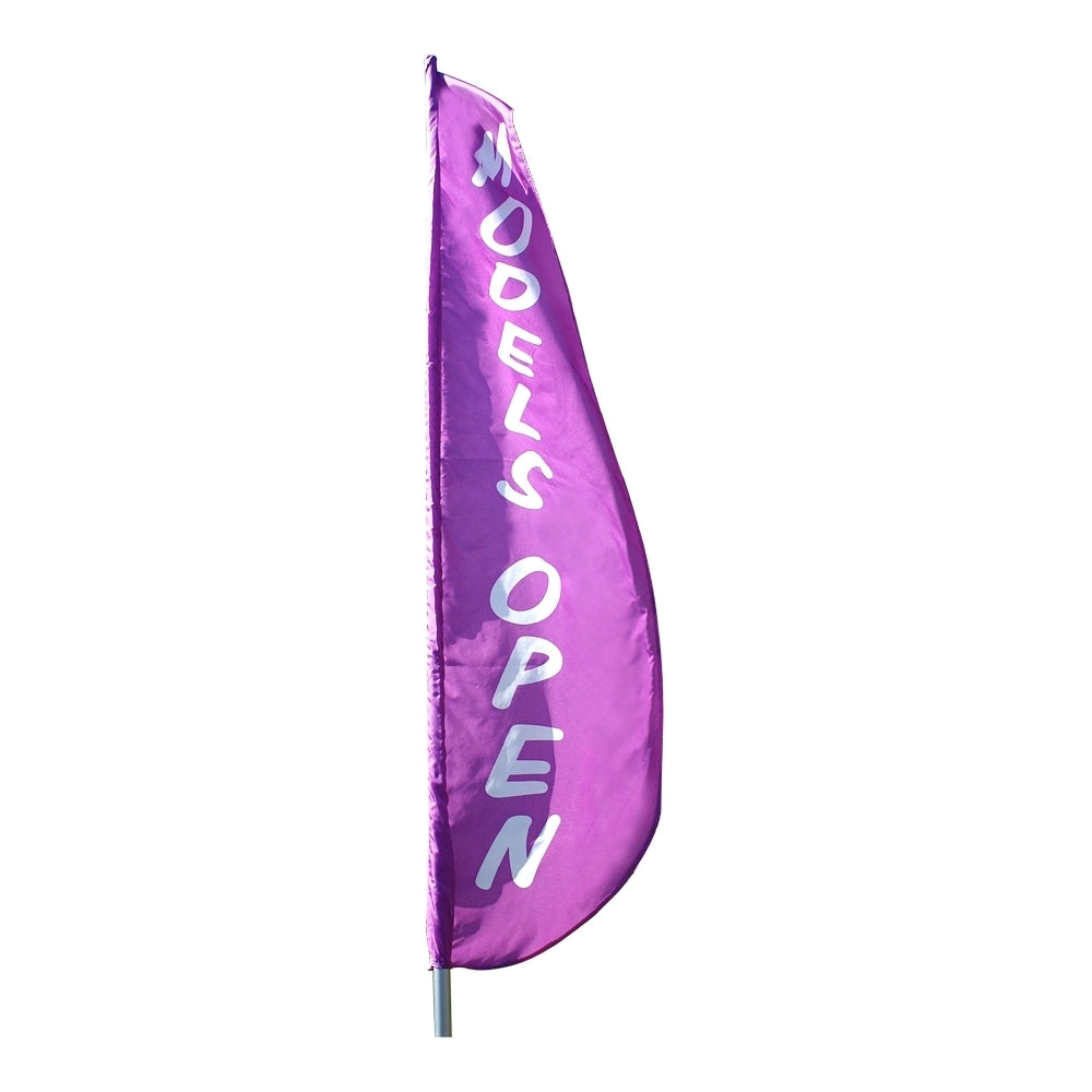 Nyl-Glo Models Open Feather Flag-2 ft. X 8 ft.