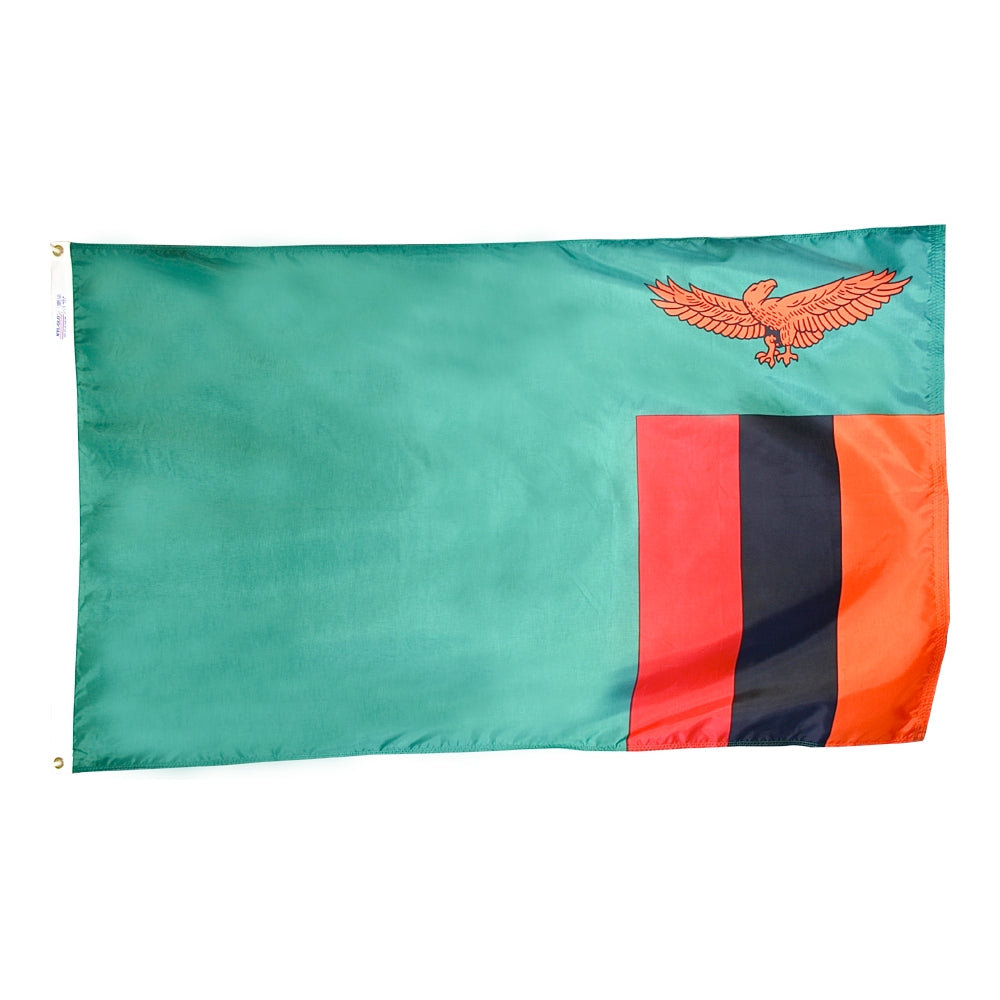 4 ft. X 6 ft. Nyl-Glo Zambia Flag