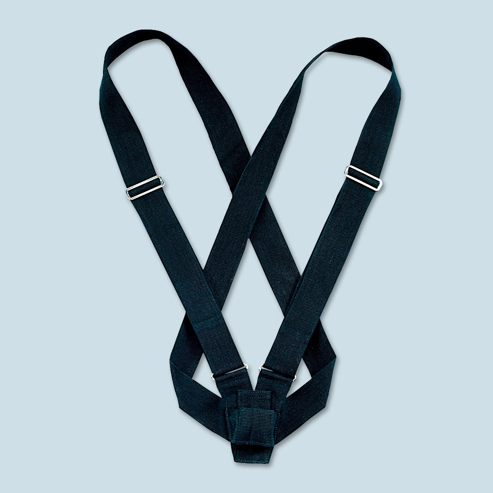 Double Strap Black Web Parade Belt