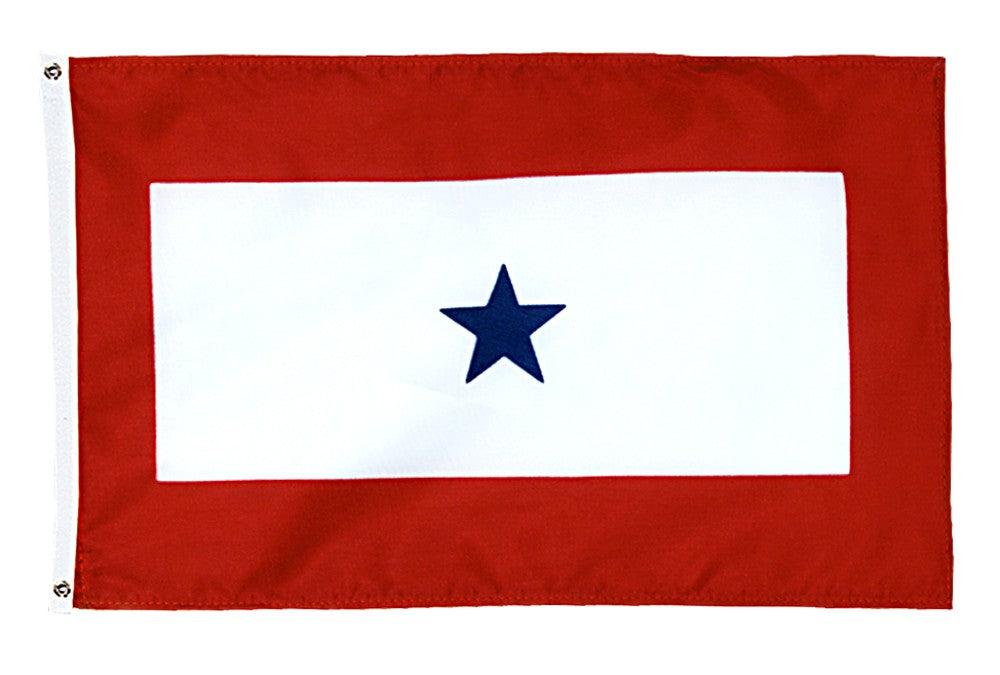 Service Star Flag -Nyl-Glo-3 ft. X 5 ft.