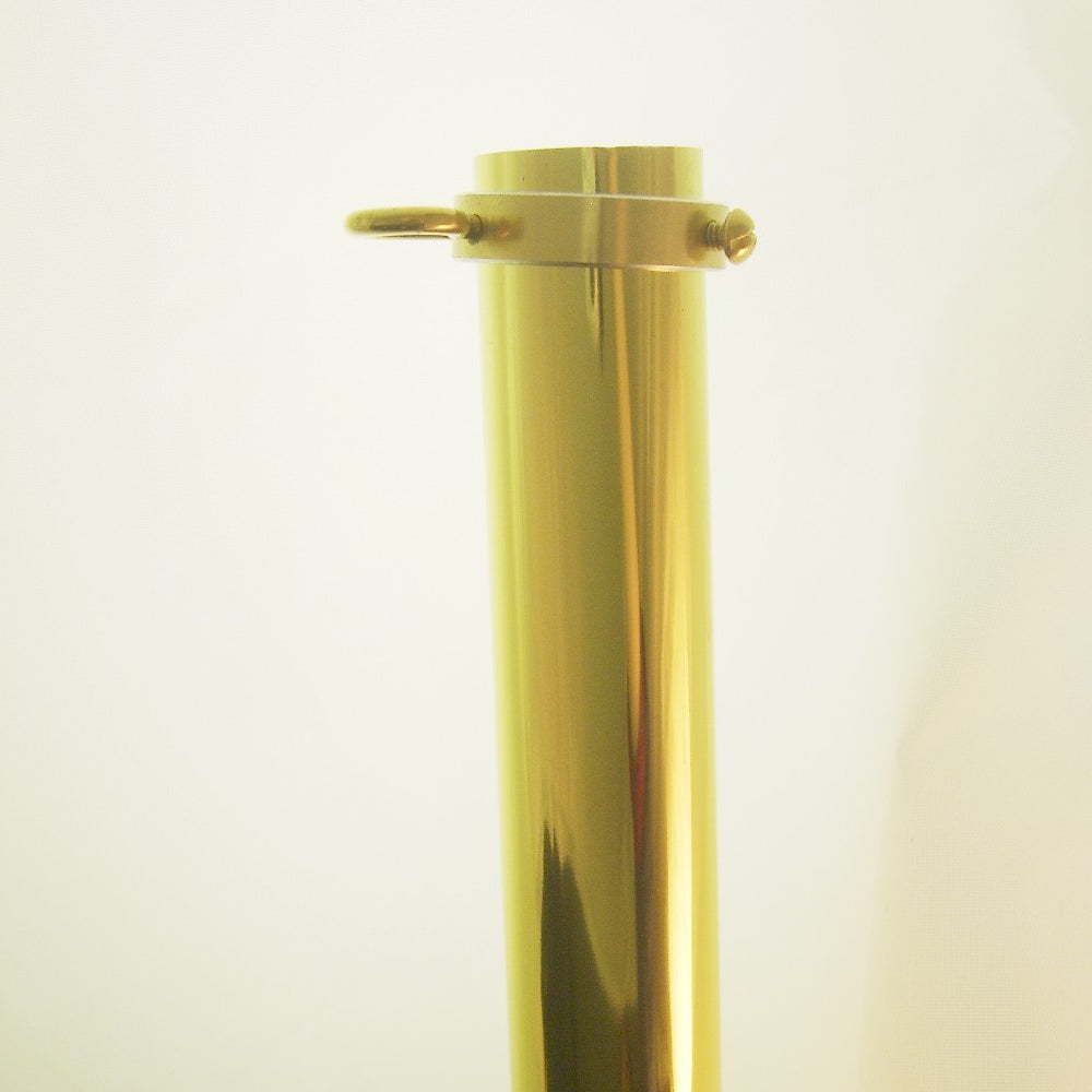 71G 7ft. X 1 in. Gold Aluminum Flagpole