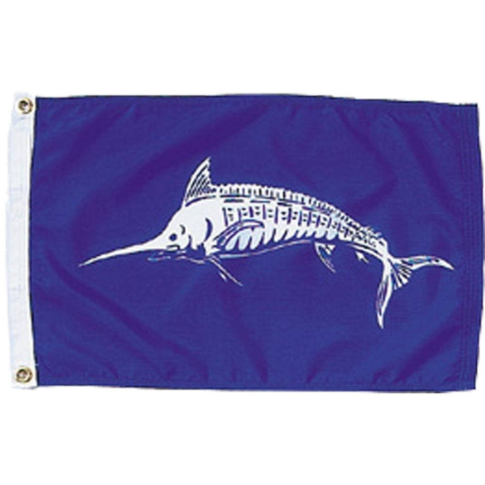 Nyl-Glo White Marlin Flag-12 in. X 18 in.